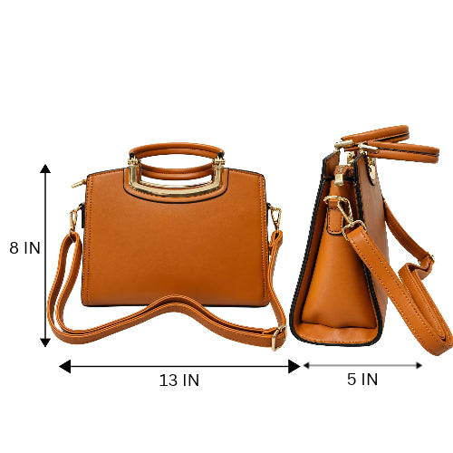 Elegant Floral Embroidered Detachable Strap Sling / Handbag for Women