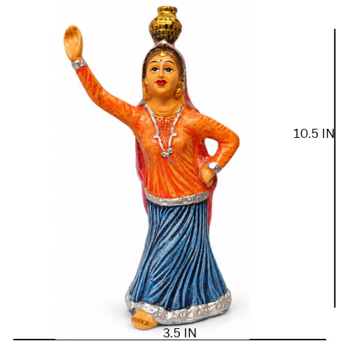 Set Punjabi folk dance figurines set - luxury artistic home decor showpiece for living room, office, study and tabletop decoration