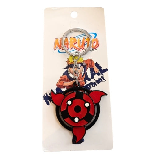Red Anime Spinner Heavy Metal Keychain
