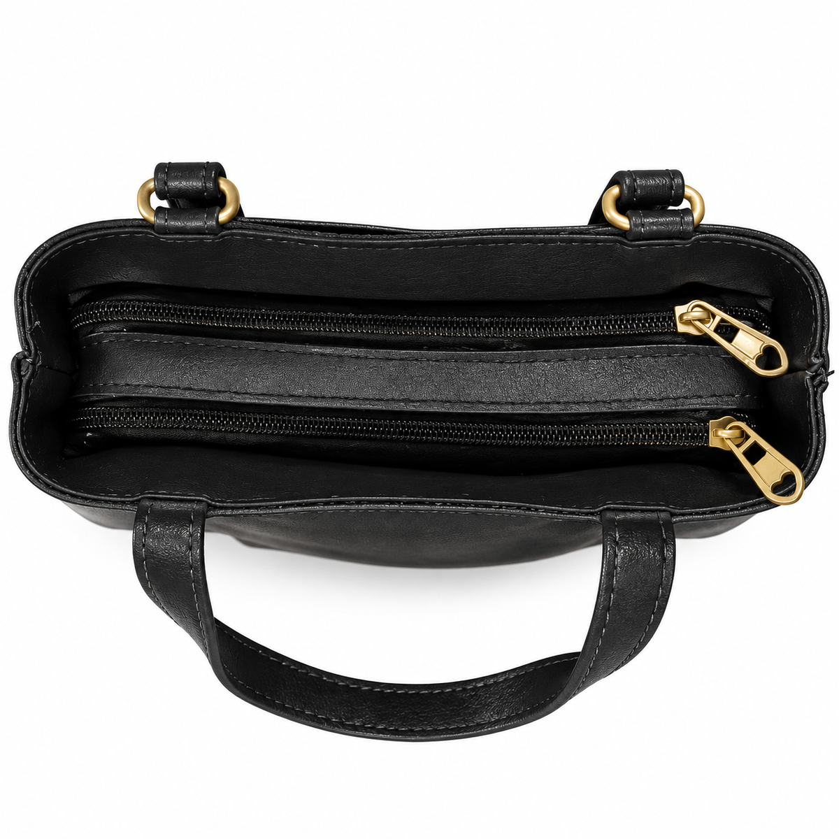 Premium Handbag Multi Zip-Compartment Handbag