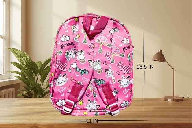 UNICORN 3D VIEW 13.5 INCH SCHOOL BAG FOR GIRLS | STYLISH SCHOOL BAG FOR KIDS