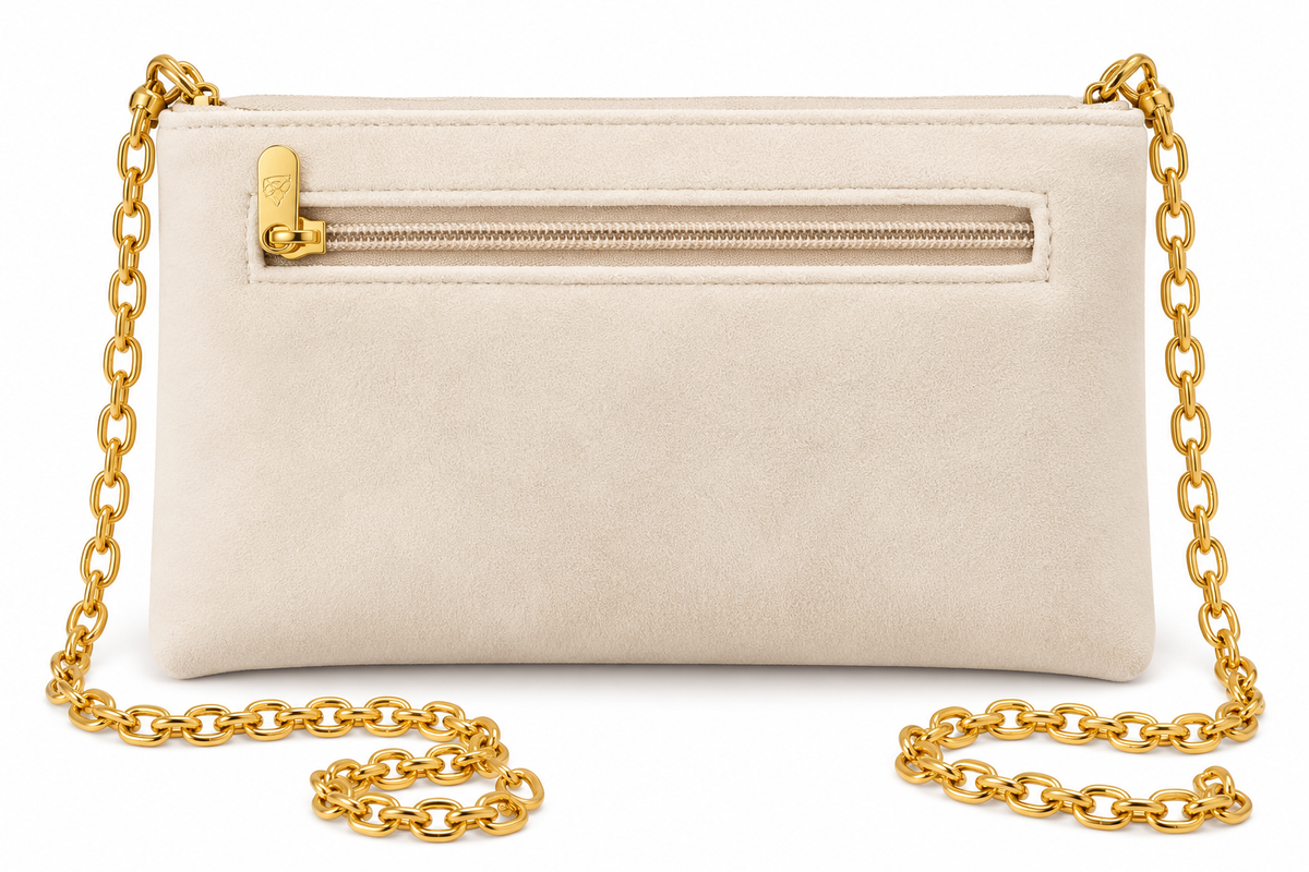 Pastel Mosaic Sequin Party Wear Sling Clutch with Gold Chain Strap