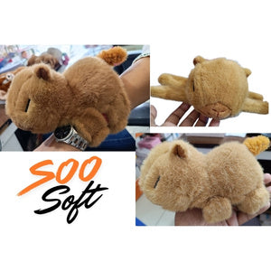 CAPYBARA SLAP BAND SOFT TOY (PINK) WITH TAIL SPINNING FUNCTION | GIFT FOR BOY AND GIRL