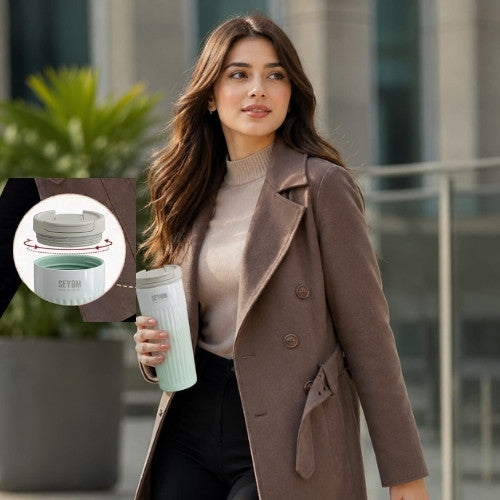 Enjoy Tumbler 500ml Stainless Steel – Leak-Proof Travel Mug | Lite Sky |Lite Green