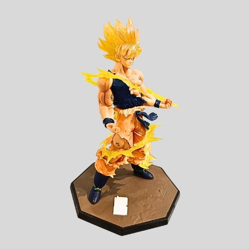 DBZ Kai Super Saiyan Goku Power-Up Action Figure with Energy Effect | Anime Collectible Display for Kids & Fans