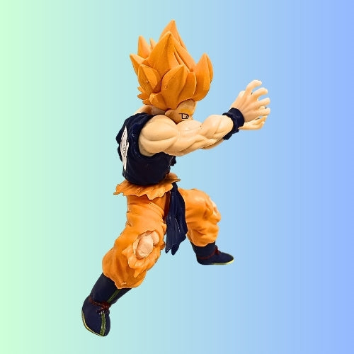 DBZ Kai Super Saiyan Goku Power-Up Action Figure with Energy Effect | Anime Collectible Display for Kids & Fans