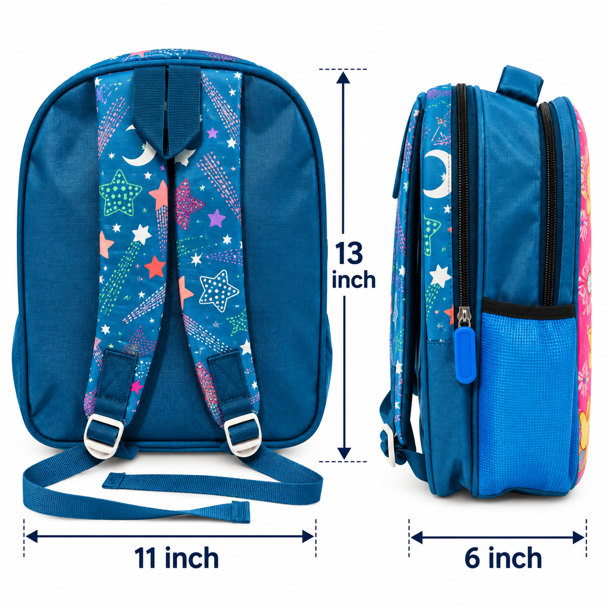 Frozen Theme School Backpack for Girls | Lightweight Bag with Spacious Storage & Bottle Pocket