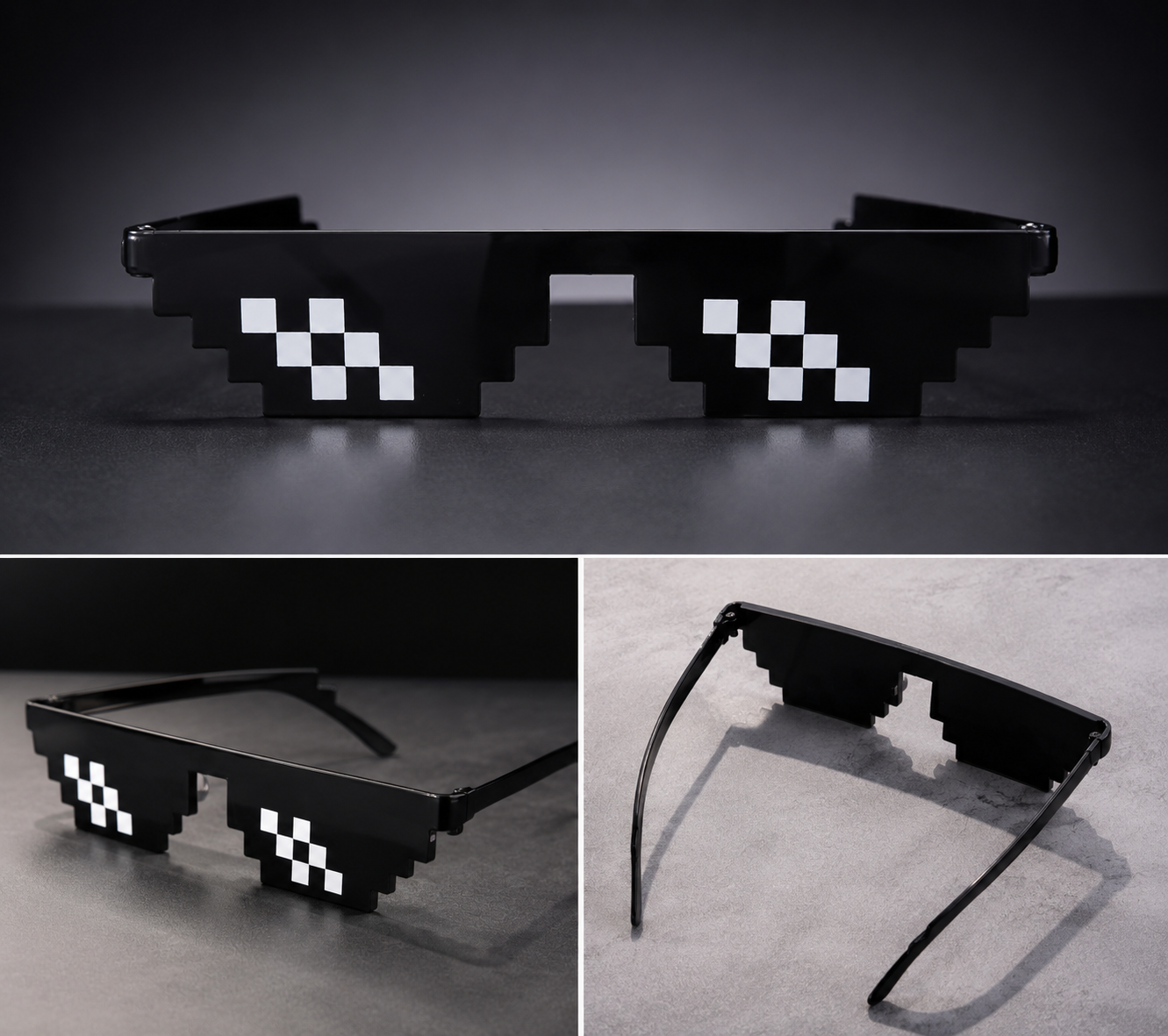 Pixel Style Party Sunglasses for Boys and Girls
