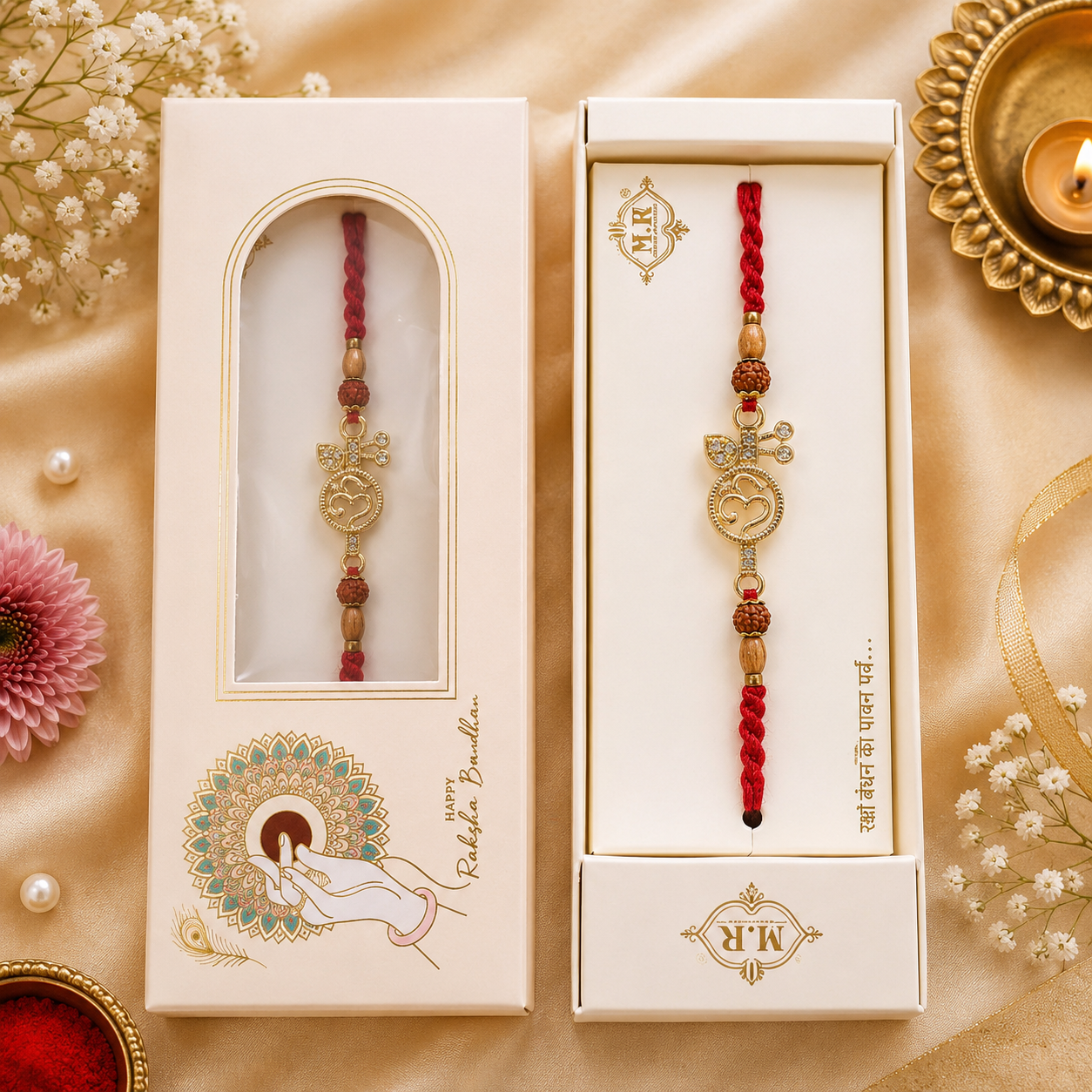 Premium Om Designer Rakhi for Brother – Divine Raksha Bandhan Rakhi