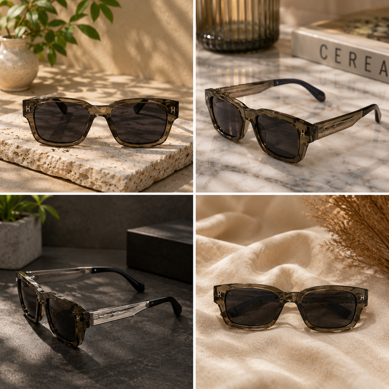 Premium Retro Rectangular Sunglasses