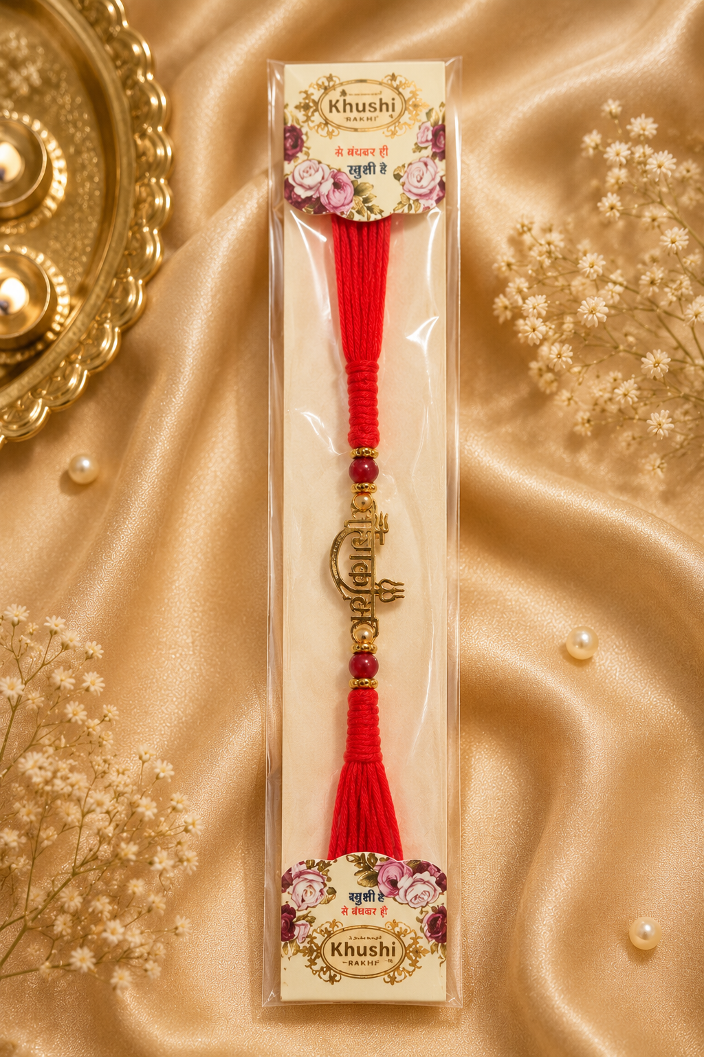 Mahakal Rakhi | Premium Metal Mahadev Charm Rakhi | Spiritual Raksha Bandhan Rakhi