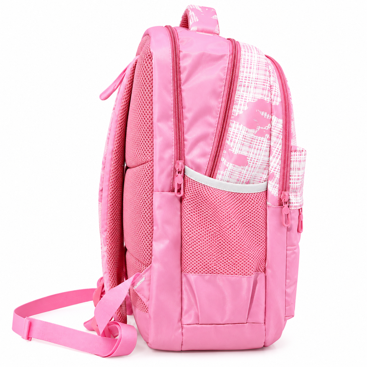Girls School Backpack | Stylish Pink Backpack with Spacious Compartments | Lightweight Backpack with Side Bottle Pockets