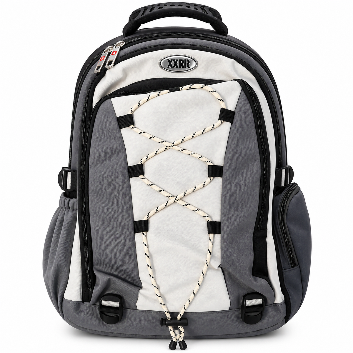 XXRIR Travel Backpack for Boys & Girls | Spacious Laptop Backpack with 2 Main Zippers, 2 Side Zipper Pockets & Bottle Holder