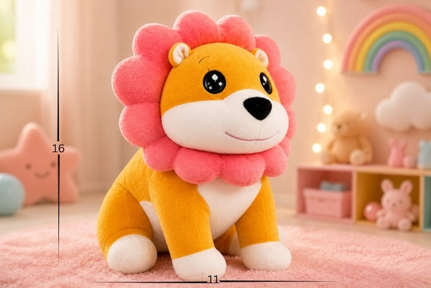 SIMBA LION SOFT TOY MEDIUM SIZE (YELLOW) | GIFT FOR GIRLS AND BOYS