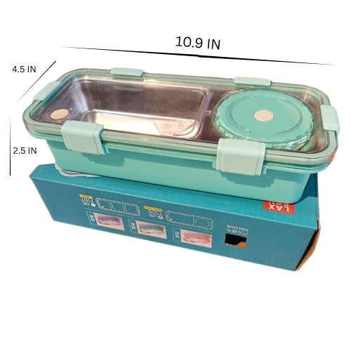 Premium Stainless Steel Compartment Lunch Box | Leak-Proof Bento |