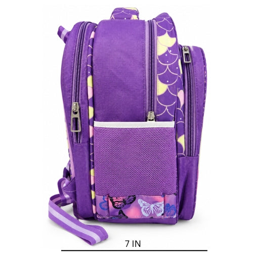 Unicorn Kids School Backpack for Girls | 3 Zipper Spacious School Bag | Cute Magical Unicorn Printed Backpack with Side Pockets