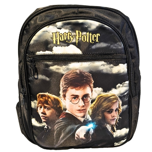 Harry Potter Kids School Backpack | 4 Zipper Spacious School Bag | Lightweight Backpack with Side Mesh Pockets