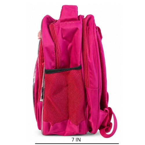 Frozen Kids School Backpack for Girls | 4 Zipper Spacious School Bag | Elsa Anna Olaf Printed Backpack with Side Pockets
