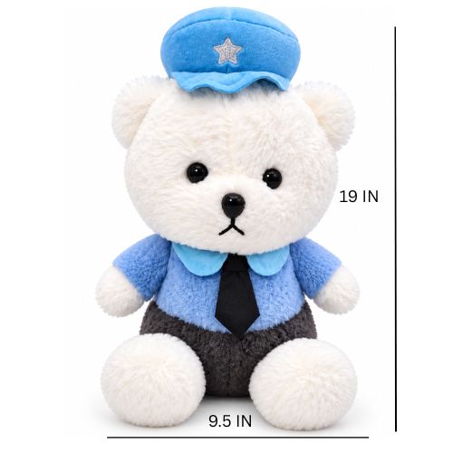 Cute Police Teddy Bear Plush Soft Toy – Adorable Police Officer Teddy for Kids