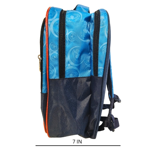 Avengers School Backpack for Kids | 4 Zipper Spacious School Bag with 1 Bottle Pocket | Stylish Red &amp; Blue Backpack
