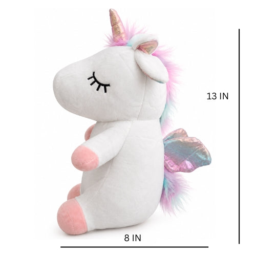 Cute Unicorn Soft Plush Toy – Pink White Stuffed Toy for Kids &amp; Gifting