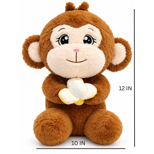 Cute Banana Monkey Plush Soft Toy – Huggable Teddy for Kids &amp; Baby