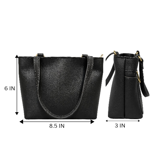 Premium Handbag Multi Zip-Compartment Handbag