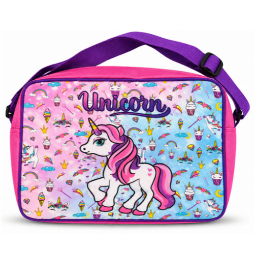 Unicorn / BTSPrinted Sling Bag for Girls | Cute Crossbody Shoulder Bag | 1 Zipper Spacious Carry Bag