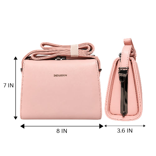 Blush Pink Premium Sling / Handbag with Adjustable Strap