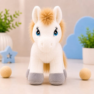 CUTE PONY HORSE SOFT TOY - MEDIUM SIZE  ANIMAL PLUSH TOY FOR KIDS