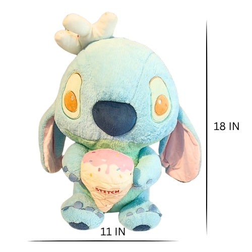 Cute Stitch Plush Soft Toy with Ice Cream - Premium Stuffed Toy for Kids