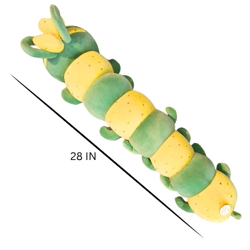 Cute Caterpillar Plush Soft Toy - Long Hug Pillow for Kids