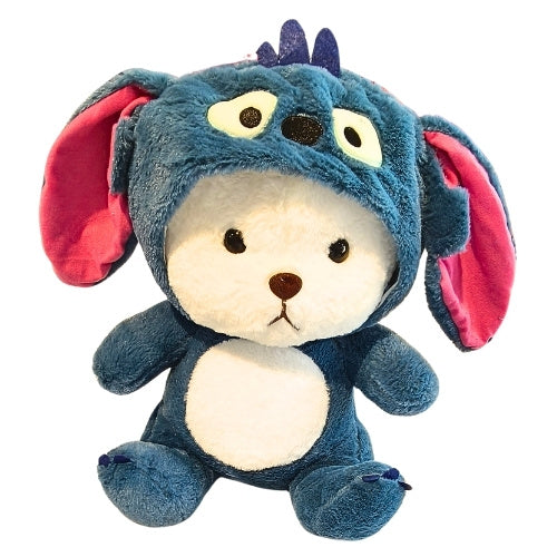 Cute Teddy Plush Soft Toy with Stitch Hoodie - Premium Stuffed Toy for Kids