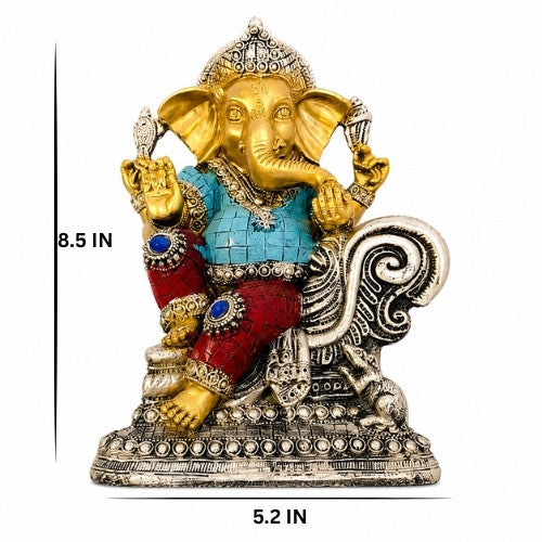 3 Piece Set Premium Ganesh Idol Set Decorative Showpiece