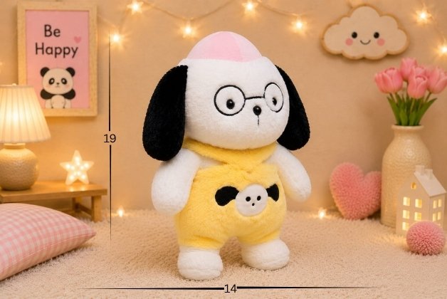 SMARTY-PUP SPECTACLED DOG PLUSH TOY