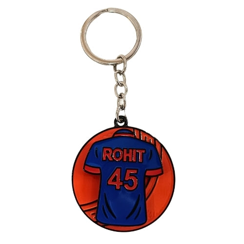 Rohit 45 T-Shirt Spinner Keychain for Cricket Fans