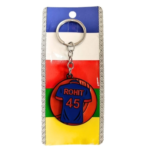 Rohit 45 T-Shirt Spinner Keychain for Cricket Fans