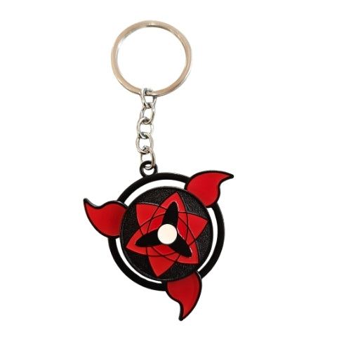 Sharingan Spinner Heavy Metal Keychain