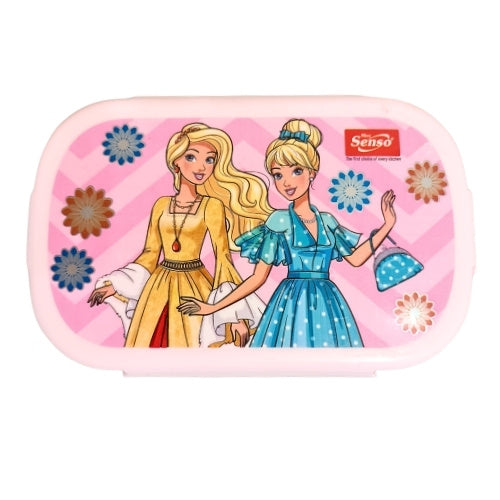 Kids Cartoon Lunch Box with Spoon, Fork & Sauce Container | Cute School Tiffin Box for Boys & Girls