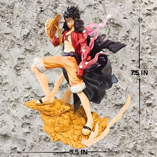 One Piece Monkey D. Luffy Gear Action Figure | Anime Collectible Statue with Effect Base