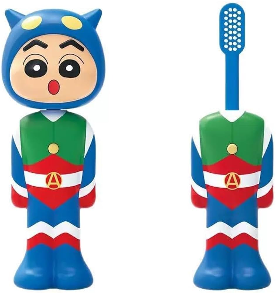 Kids Cartoon Character Toothbrush Collection – Mario, Luigi, Robot, Cat & Bear
