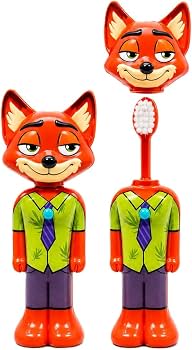Kids Cartoon Character Toothbrush Collection – Mario, Luigi, Robot, Cat & Bear