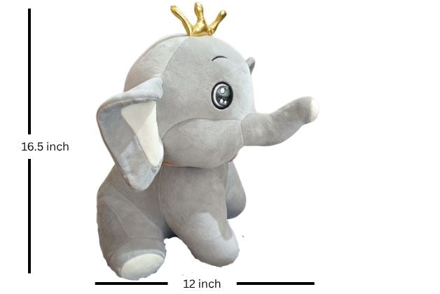 CROWN ELEPHANT SOFT TOY