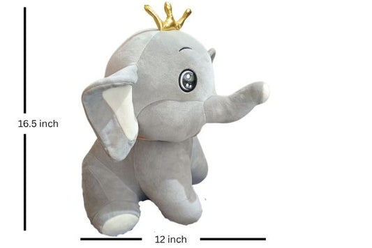 CROWN ELEPHANT SOFT TOY