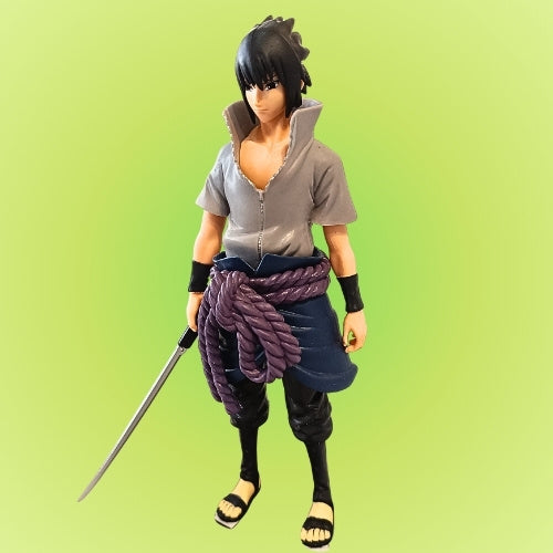 Banpresto Naruto Shippuden Sasuke Uchiha Action Figure | Anime Collectible Statue with Sword