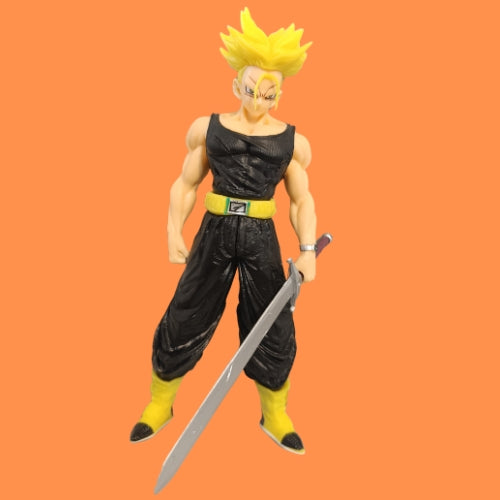 Dragon Ball Z Super Saiyan Future Trunks Action Figure | Anime Sword Warrior Collectible  Statue
