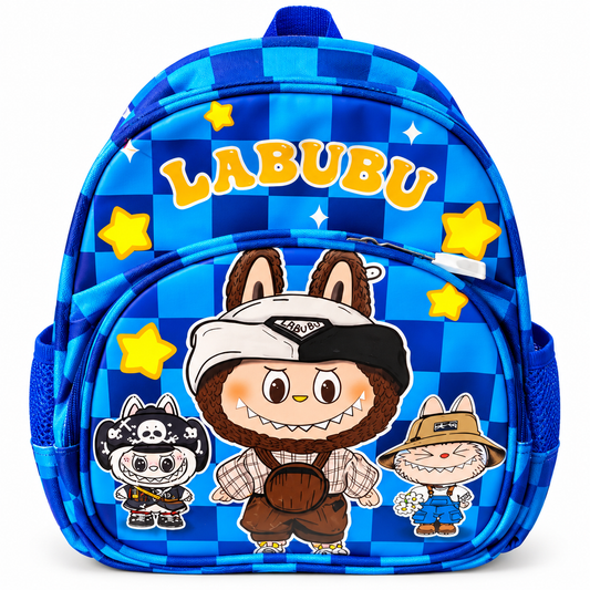 Gorun / Labubu Cartoon Printed Kids Backpack for Boys & Girls