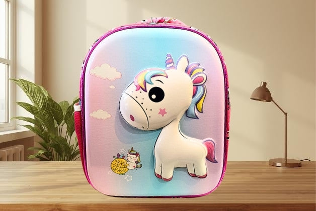 UNICORN 3D VIEW 13.5 INCH SCHOOL BAG FOR GIRLS | STYLISH SCHOOL BAG FOR KIDS