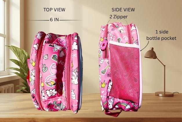 UNICORN 3D VIEW 13.5 INCH SCHOOL BAG FOR GIRLS | STYLISH SCHOOL BAG FOR KIDS