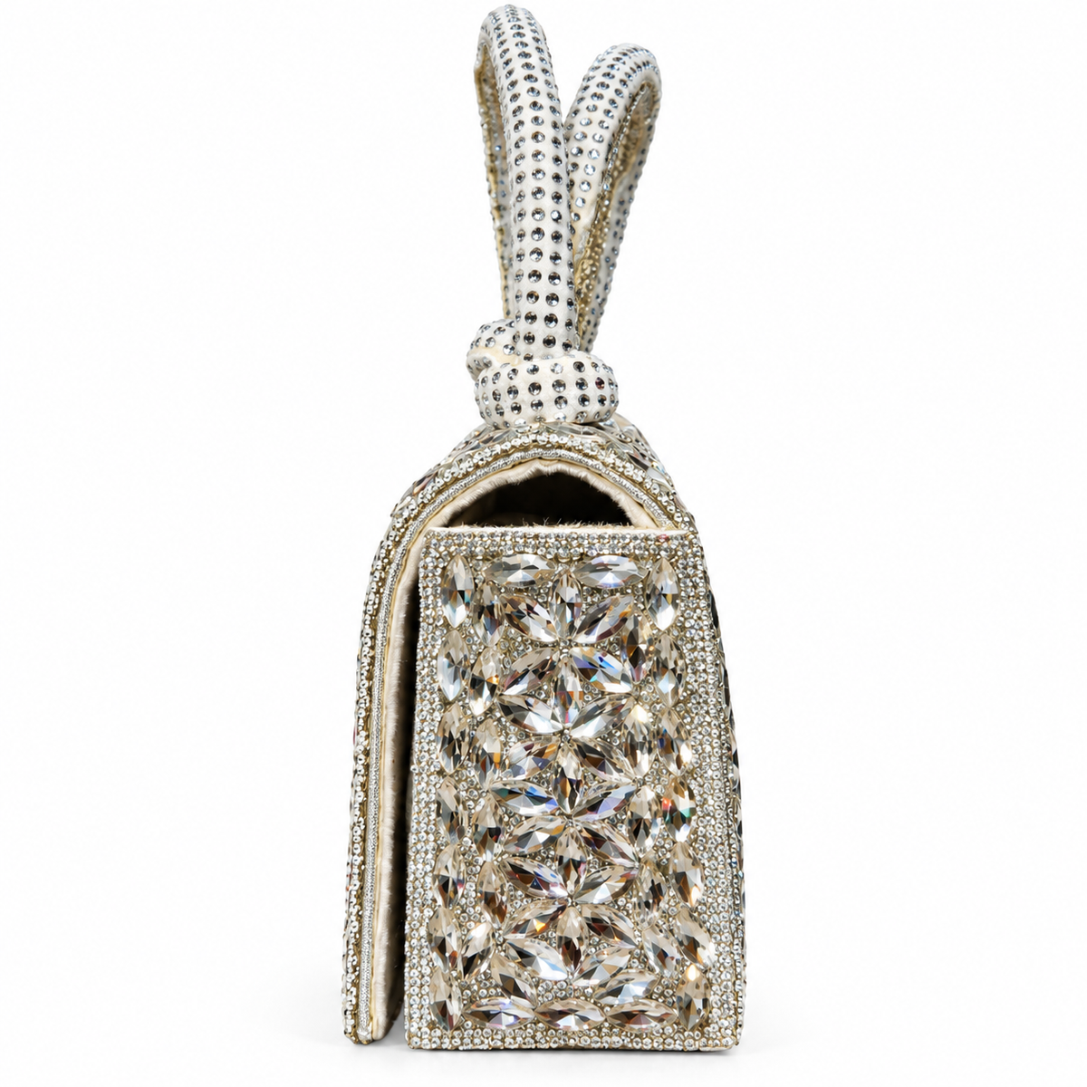 Luxury Crystal Stone Embellished Party Handbag